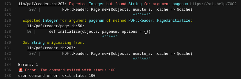 Sorbet displaying a type error in CI